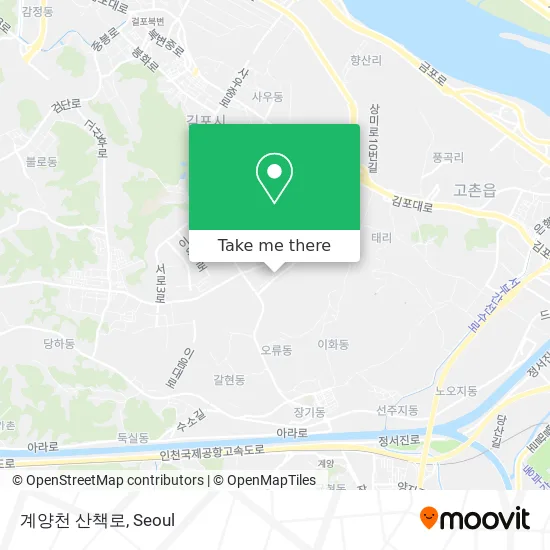 계양천 산책로 map