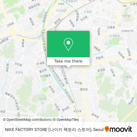 NIKE FACTORY STORE (나이키 팩토리 스토어) map