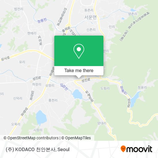 (주) KODACO 천안본사 map