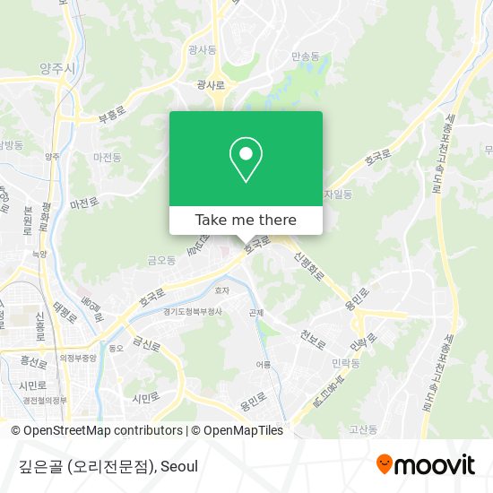 깊은골 (오리전문점) map