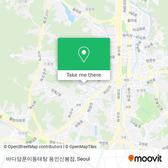 바다양푼이동태탕 용인신봉점 map