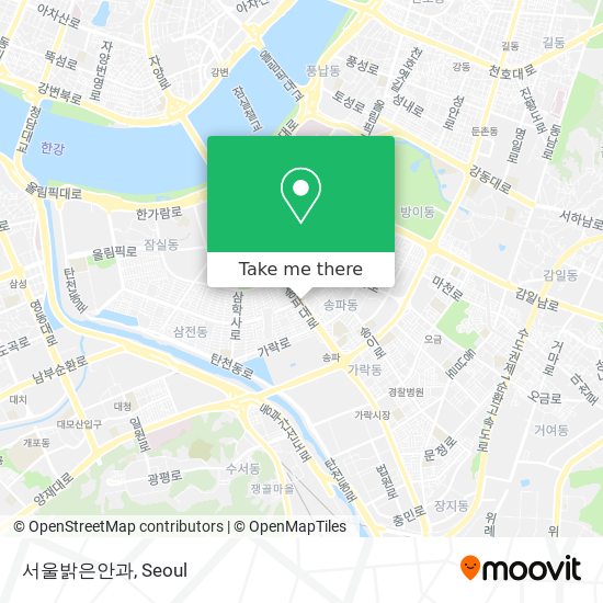 서울밝은안과 map