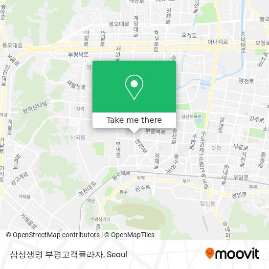 삼성생명 부평고객플라자 map