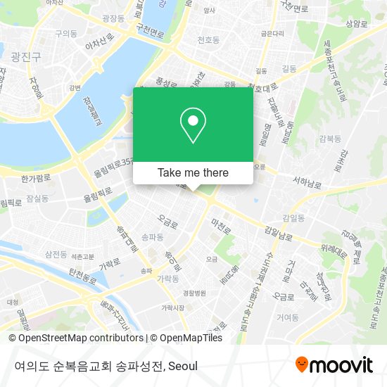여의도 순복음교회 송파성전 map