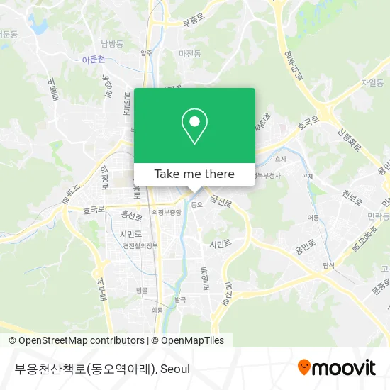 부용천산책로(동오역아래) map
