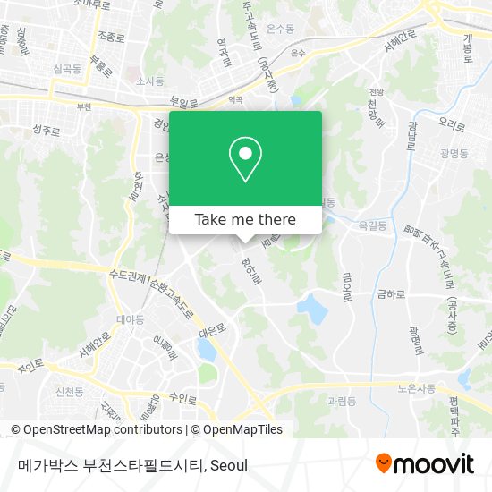 메가박스 부천스타필드시티 map