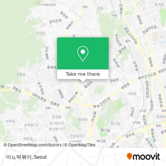 마뇨떡볶이 map