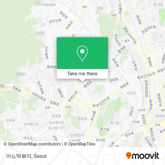 마뇨떡볶이 map
