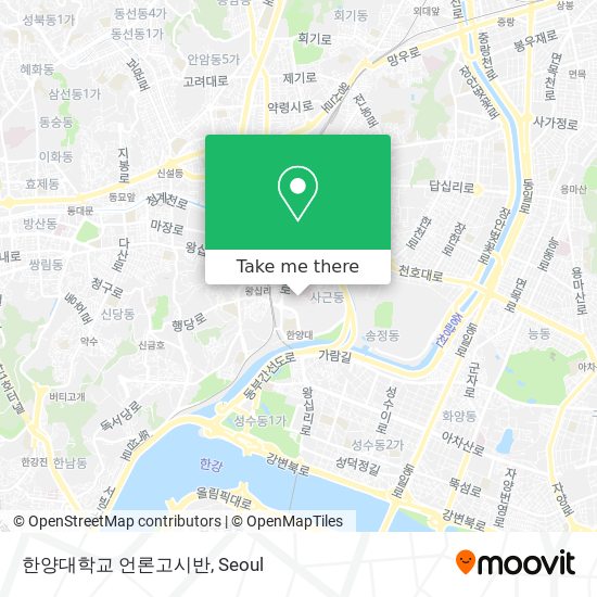 한양대학교 언론고시반 map