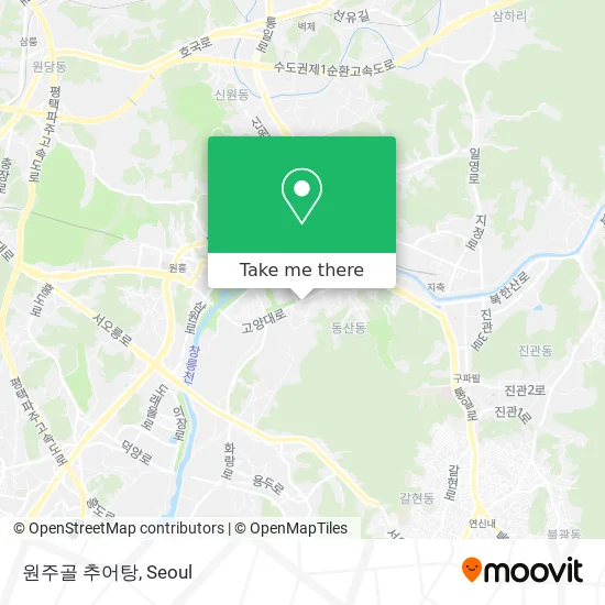 원주골 추어탕 map