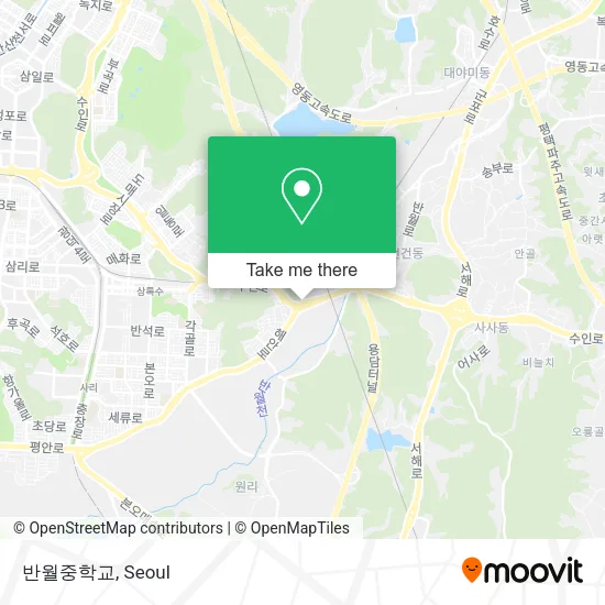 반월중학교 map