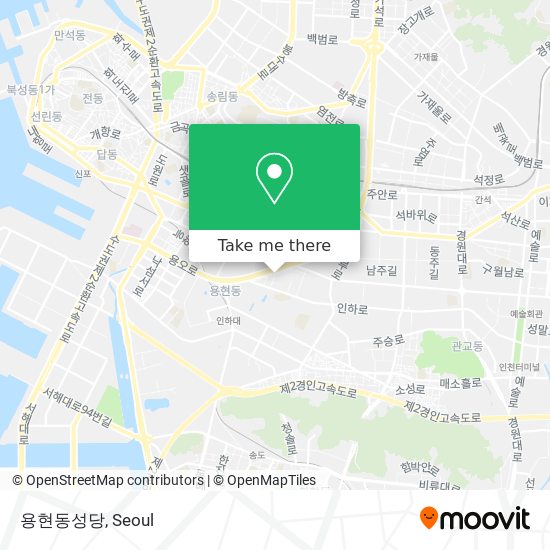 용현동성당 map