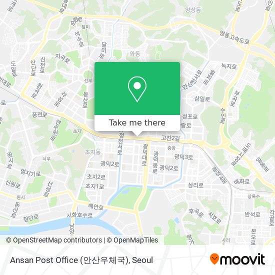 Ansan Post Office (안산우체국) map