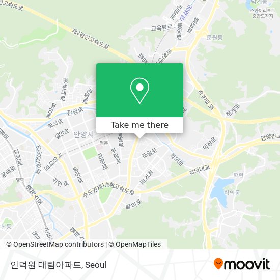 인덕원 대림아파트 map