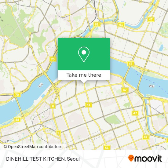 DINEHILL TEST KITCHEN map