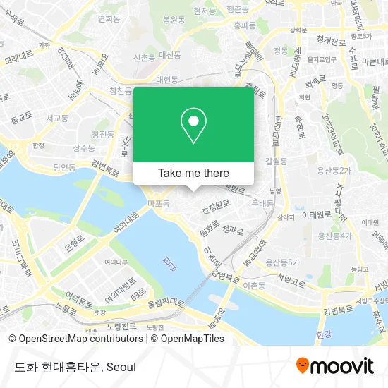 도화 현대홈타운 map