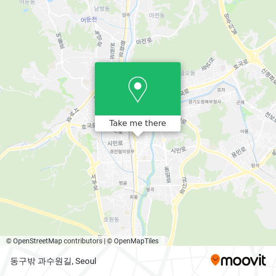 동구밖 과수원길 map