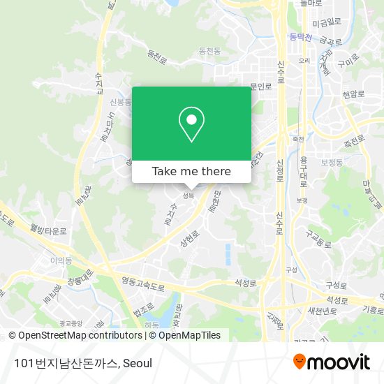 101번지남산돈까스 map