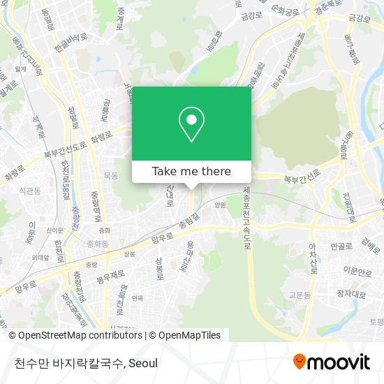 천수만 바지락칼국수 map