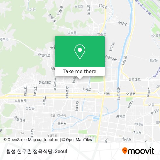 횡성 한우촌 정육식당 map