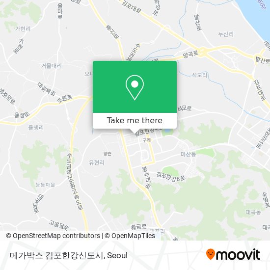 메가박스 김포한강신도시 map