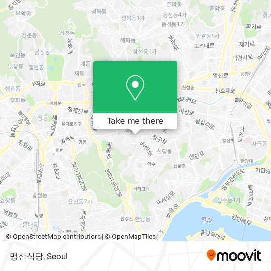 맹산식당 map