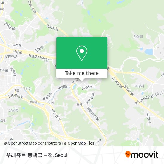 뚜레쥬르 동백골드점 map