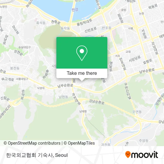 한국외교협회 기숙사 map