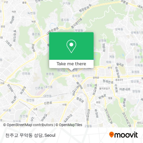 천주교 무악동 성당 map