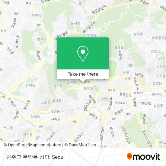 천주교 무악동 성당 map
