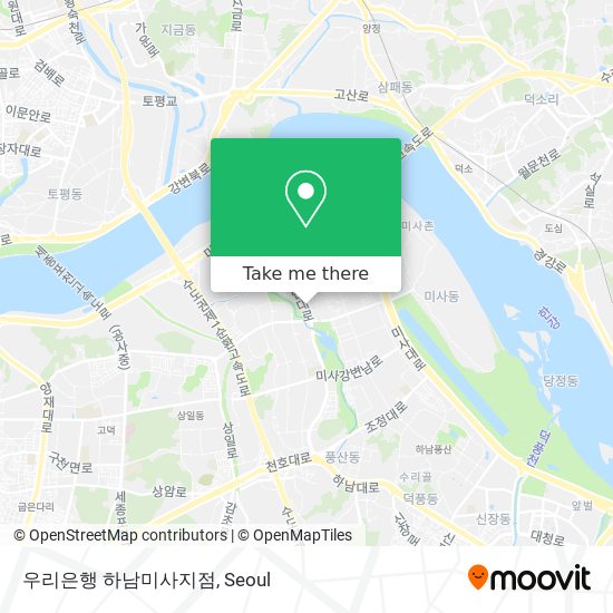 우리은행 하남미사지점 map