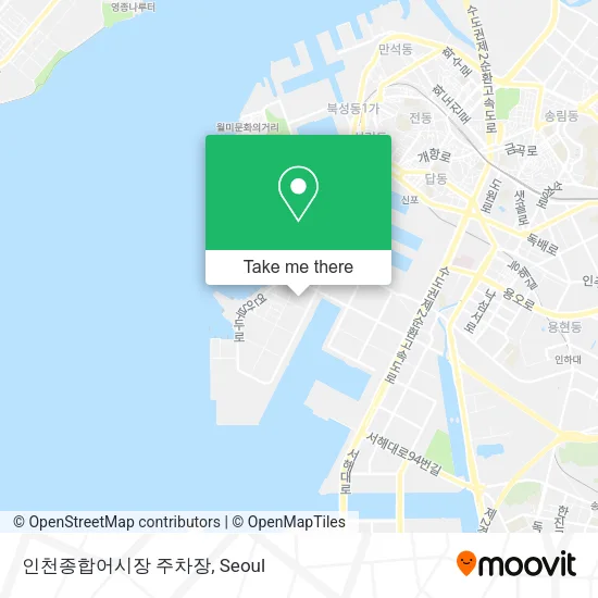 인천종합어시장 주차장 map