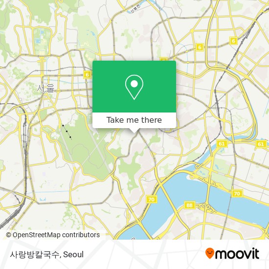 사랑방칼국수 map