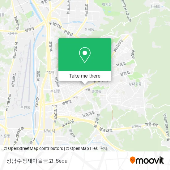 성남수정새마을금고 map