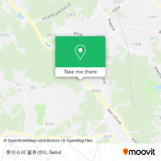 롯데슈퍼 물류센터 map