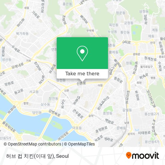 허브 컵 치킨(이대 앞) map