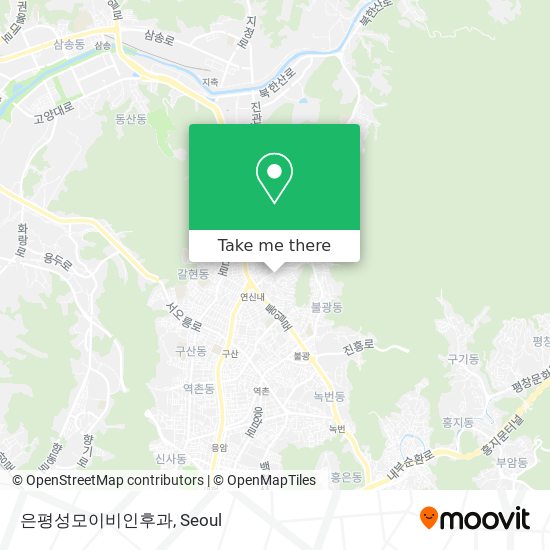 은평성모이비인후과 map