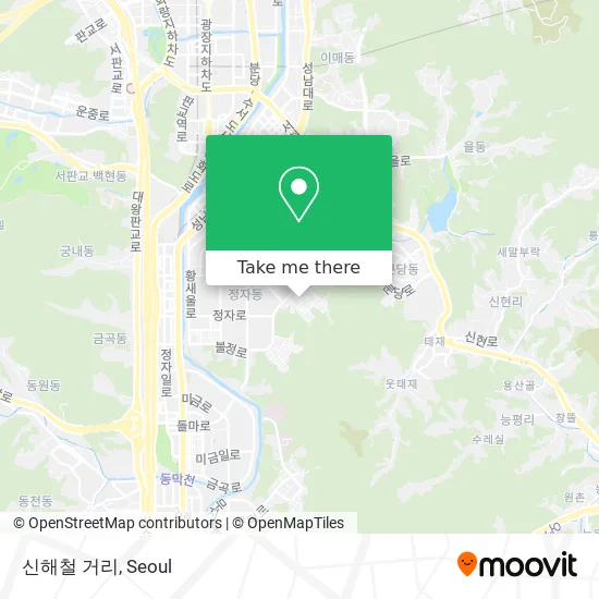 신해철 거리 map