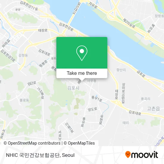 NHIC 국민건강보험공단 map