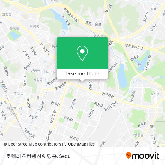 호텔리츠컨벤션웨딩홀 map