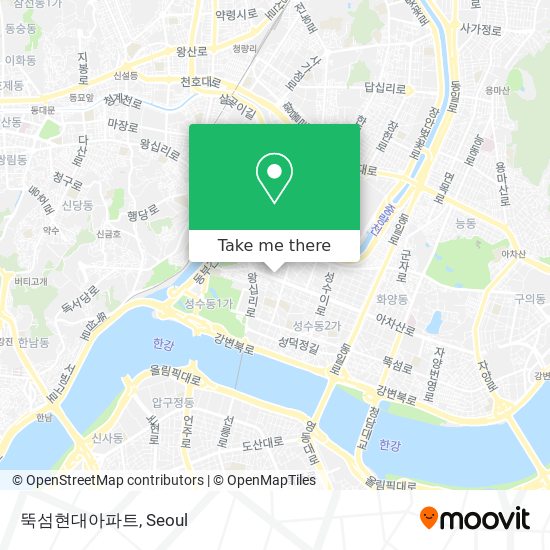 뚝섬현대아파트 map