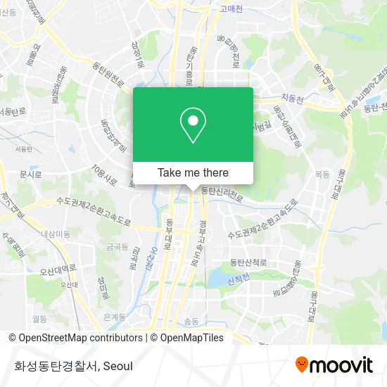 화성동탄경찰서 map
