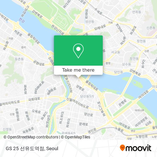 GS 25 선유도역점 map