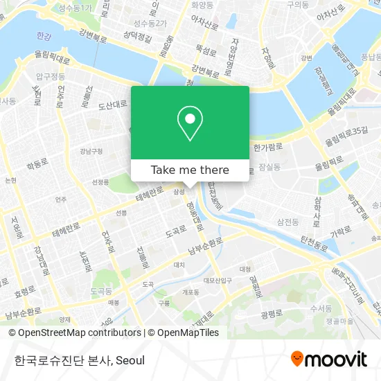 한국로슈진단 본사 map