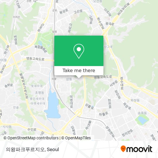 의왕파크푸르지오 map