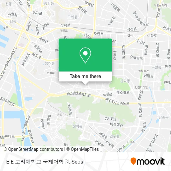 EIE 고려대학교 국제어학원 map