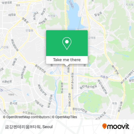 How to get to 금강펜테리움It타워 in 화성시, 경기도 by Bus or Subway?