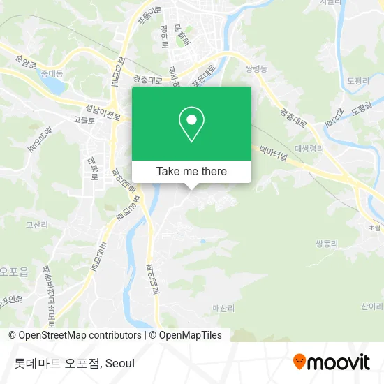 롯데마트 오포점 map