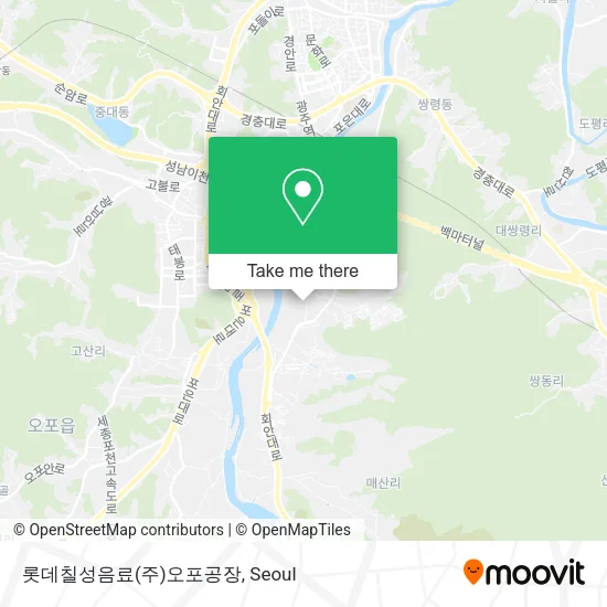 롯데칠성음료(주)오포공장 map