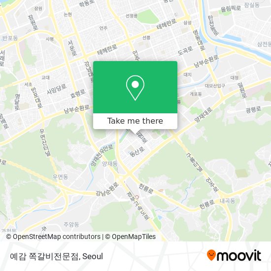 예감 쪽갈비전문점 map